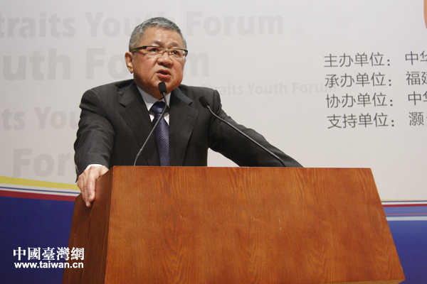 臺灣無黨團結(jié)聯(lián)盟主席林炳坤發(fā)表主旨演講