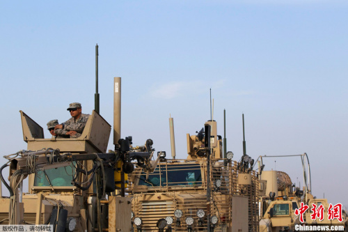 資料圖:最后一批美軍撤離伊拉克