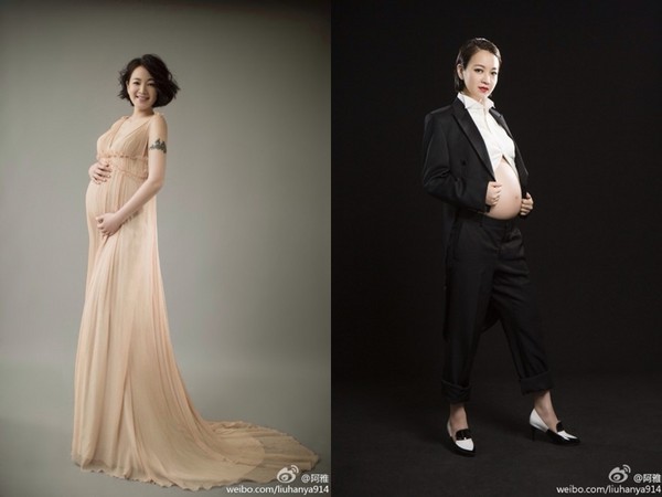 阿雅微博公布孕肚照 阿雅微博公布孕肚照